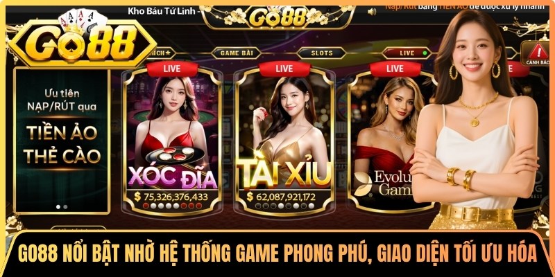 Go88 Gall ⭐️ Tải App Go 88 | Link Vào Cổng Game Go88 5 Go88 nổi bật nhờ hệ thống game phong phú và giao diện được tối ưu hóa hiện đại